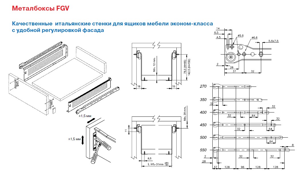 Присадочные чертежи мебели